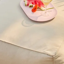 Outdoor-Fußhocker mit Olefin-Bezug