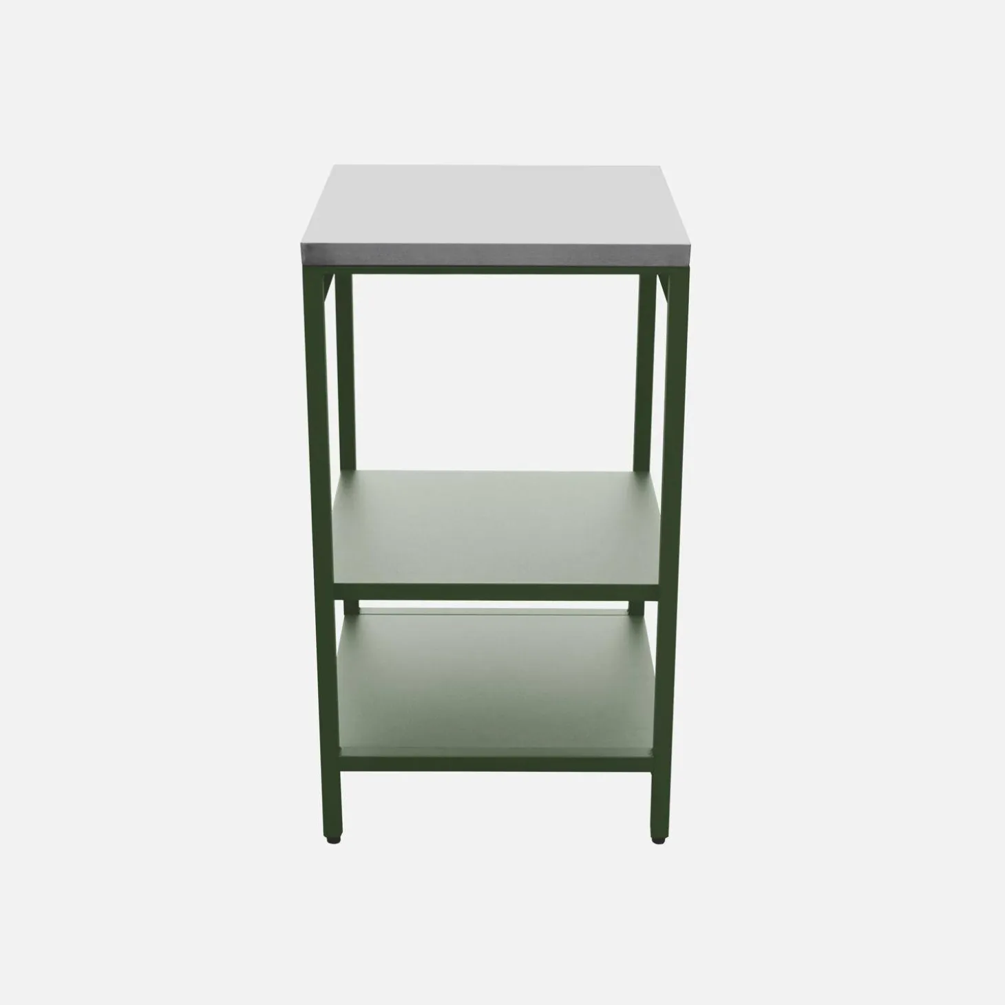 Outdoor-Küche aus Stahl mit 2 Regalböden L 49 cm