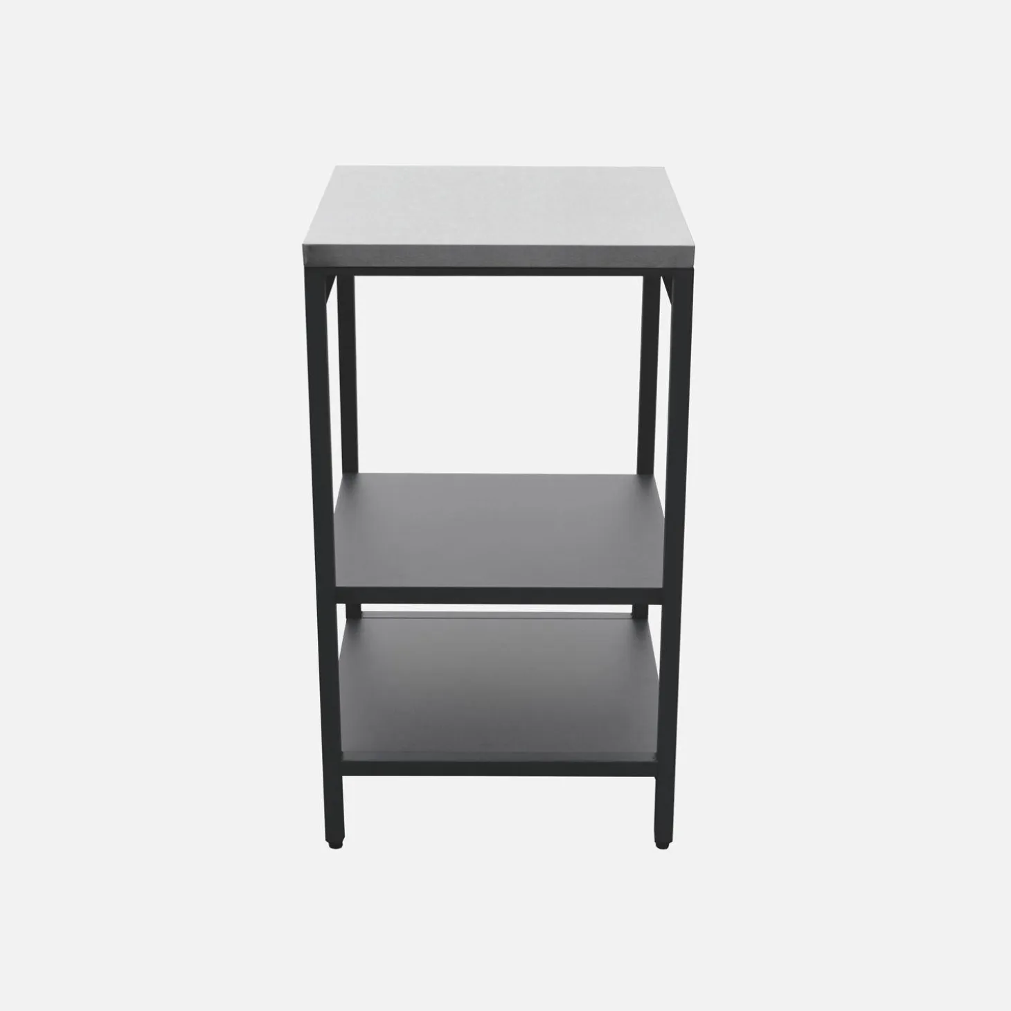 Outdoor-Küche aus Stahl mit 2 Regalböden L 49 cm