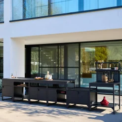 Outdoor-Küche 6 Module Edelstahl