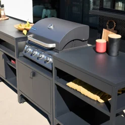 Outdoor-Küche 6 Module Edelstahl