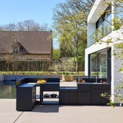 Outdoor-Küche 6 Module Stahl