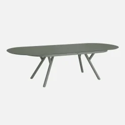 Ovaler ausziehbarer Gartentisch aus Aluminium 220/280cm für 10 Personen