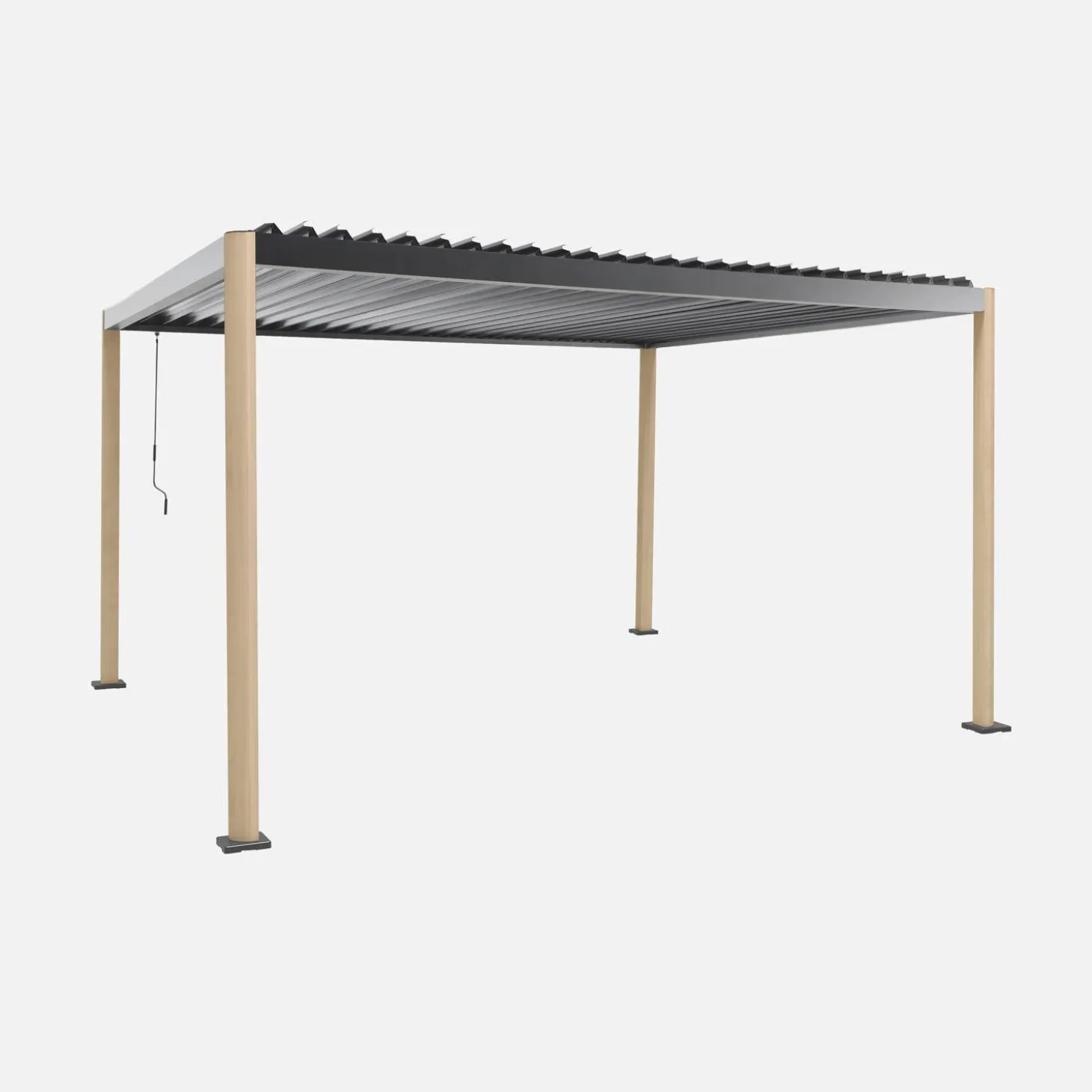 Pergola mit Lamellendach Imperial 3x4m Aluminium und Stahl