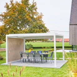 Pergola mit Lamellendach Palace 3x4m + Markise 3m