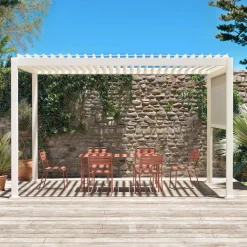 Pergola mit Lamellendach Triomphe 3x4m mit Markise 3m