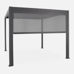 Pergola mit Lamellendach Triomphe 3x4m mit Markise 3m