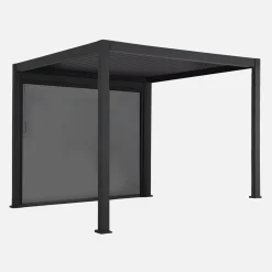 Pergola mit Lamellendach Triomphe 3x3m V2 mit Markise 3m