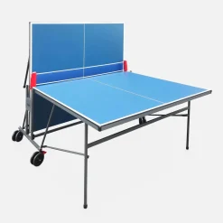 Premium-Indoor-Tischtennisplatte mit 2 Schlägern und 3 Bällen