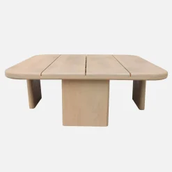 Quadratischer Garten-Couchtisch aus Akazienholz