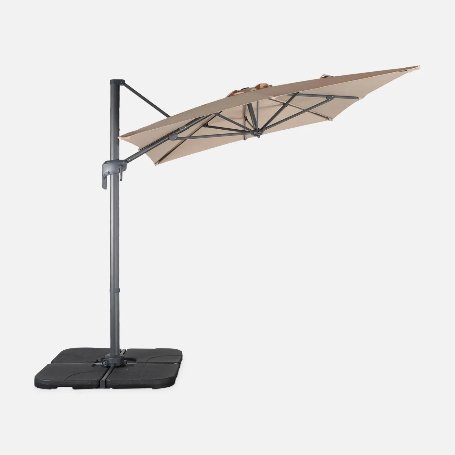 Rechteckiger Ampelschirm 2x3 m