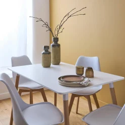 Rechteckiger Esstisch + Stühle - HEDVIG
