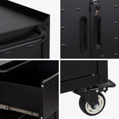 Rollenschrank mit 1 Schublade und 2 Türen
