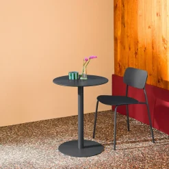 Runder Bistro-Gartentisch aus Stahl für 2 Personen