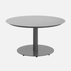 Runder Gartentisch Ø140cm + 6 Sessel aus Aluminium