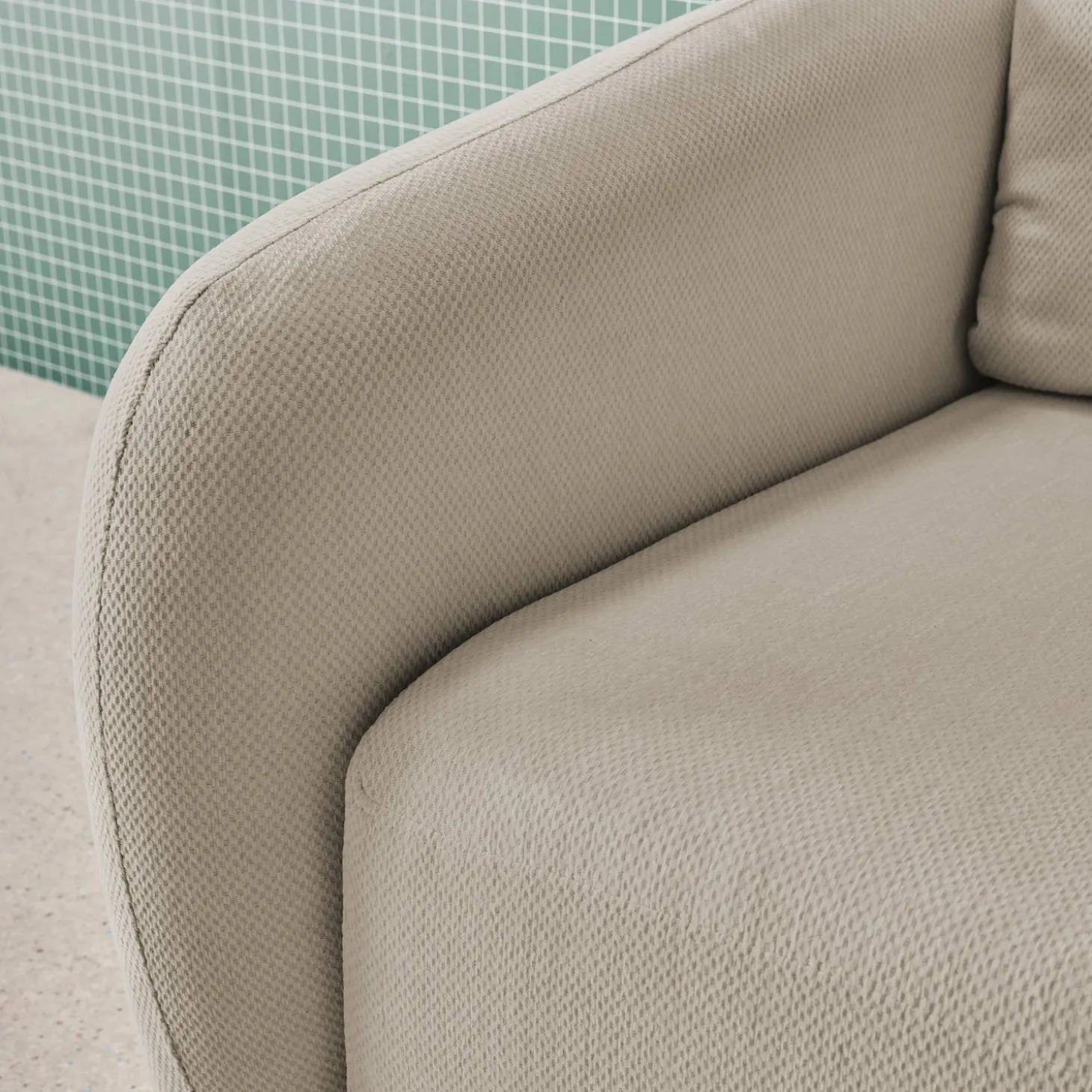 Schlafsofa 2 Plätze Chenille-Stoff