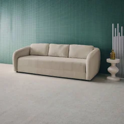 Schlafsofa 3 Plätze Chenille-Stoff