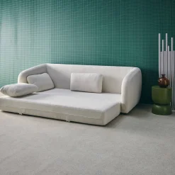 Schlafsofa 3 Plätze Chenille-Stoff