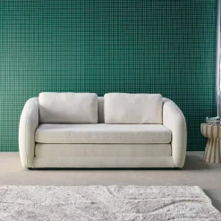 Schlafsofa 2 Plätze Chenille-Stoff