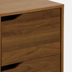 Schreibtisch mit 2 Schubladen mit Holzdekor