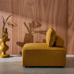 Sessel Einsitzer für modulares Bouclé-Sofa