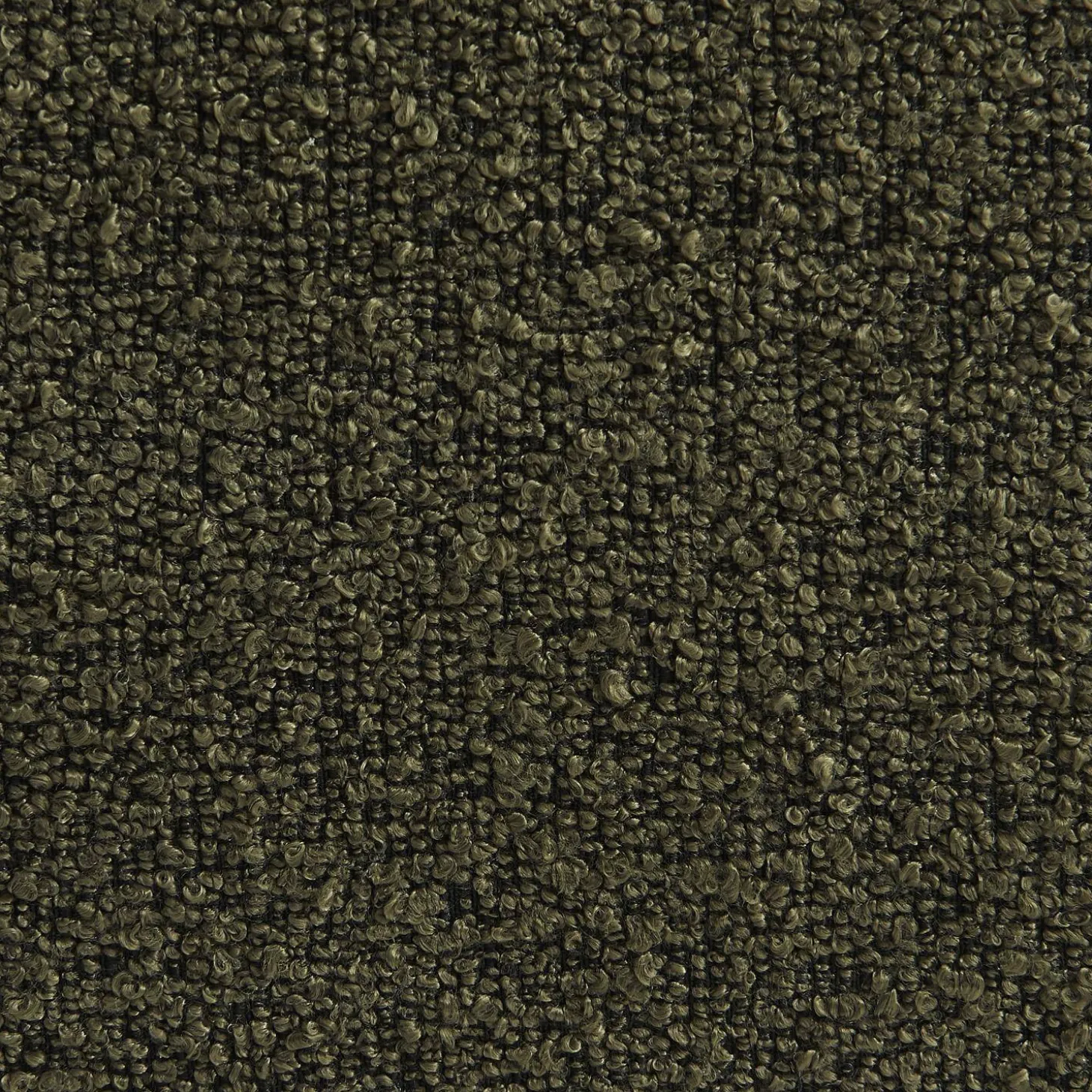 Sessel mit strukturiertem Bouclébezug + Hocker