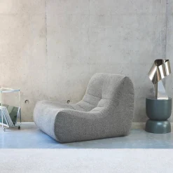 Sessel mit strukturiertem Bouclé-Bezug, 1 Sitzer