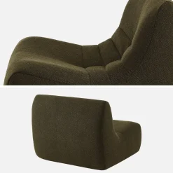 Sessel mit strukturiertem Bouclé-Bezug, 1 Sitzer