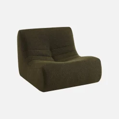 Sessel mit strukturiertem Bouclé-Bezug, 1 Sitzer