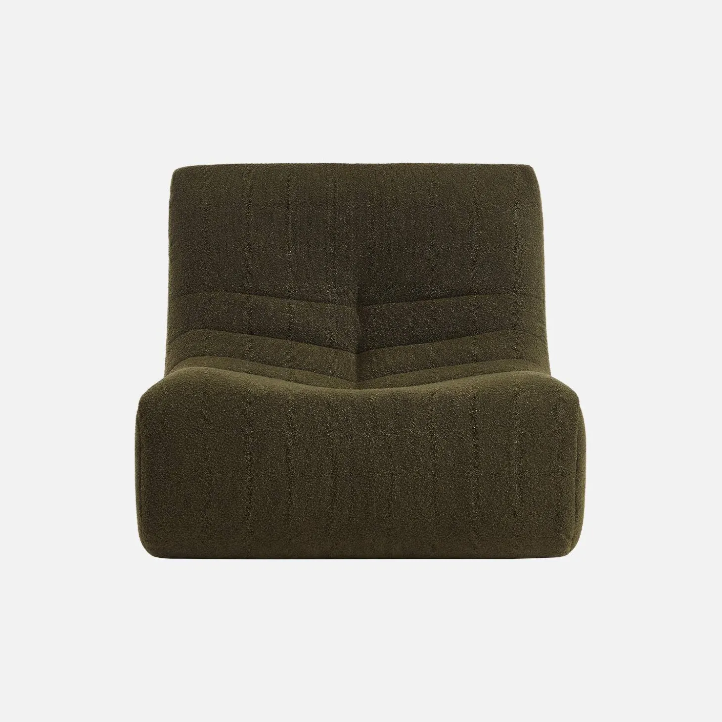 Sessel mit strukturiertem Bouclé-Bezug, 1 Sitzer