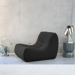 Sessel mit strukturiertem Bouclé-Bezug, 1 Sitzer