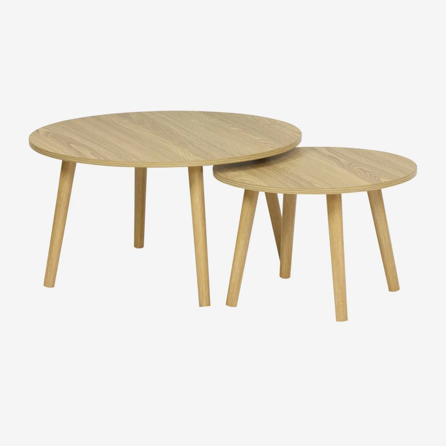 Set aus 2 runden Couchtischen