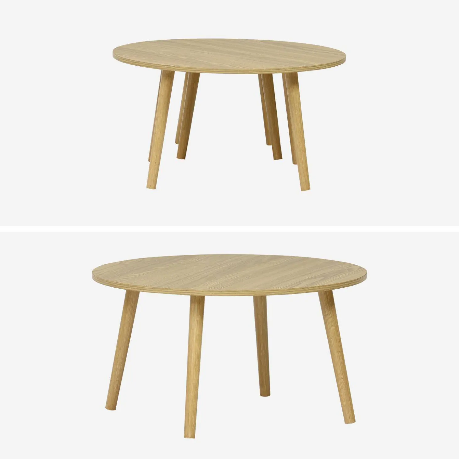 Set aus 2 runden Couchtischen