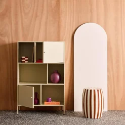 Sideboard, industrielles Aufbewahrungsmöbel aus Stahl mit 6 Stauräumen