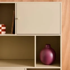 Sideboard, industrielles Aufbewahrungsmöbel aus Stahl mit 6 Stauräumen