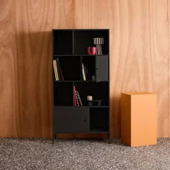 Sideboard, industrielles Aufbewahrungsmöbel aus Stahl mit 8 Stauräumen
