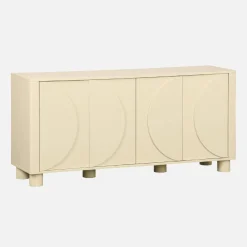 Sideboard mit Holzdekor und 4 Türen 155 cm