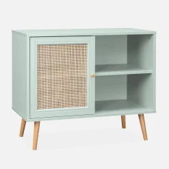 Sideboard mit Rattangeflecht 80 x 39 x 65,8 cm
