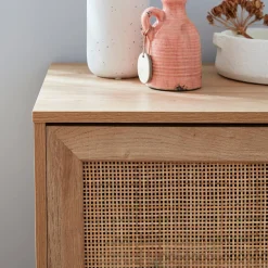 Sideboard mit Rattangeflecht 80 x 39 x 65,8 cm