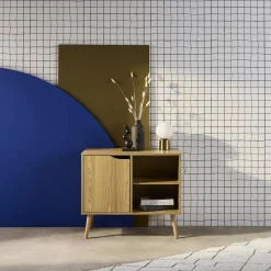 Sideboard 1 Tür, 2 Einlegeböden, 80 cm