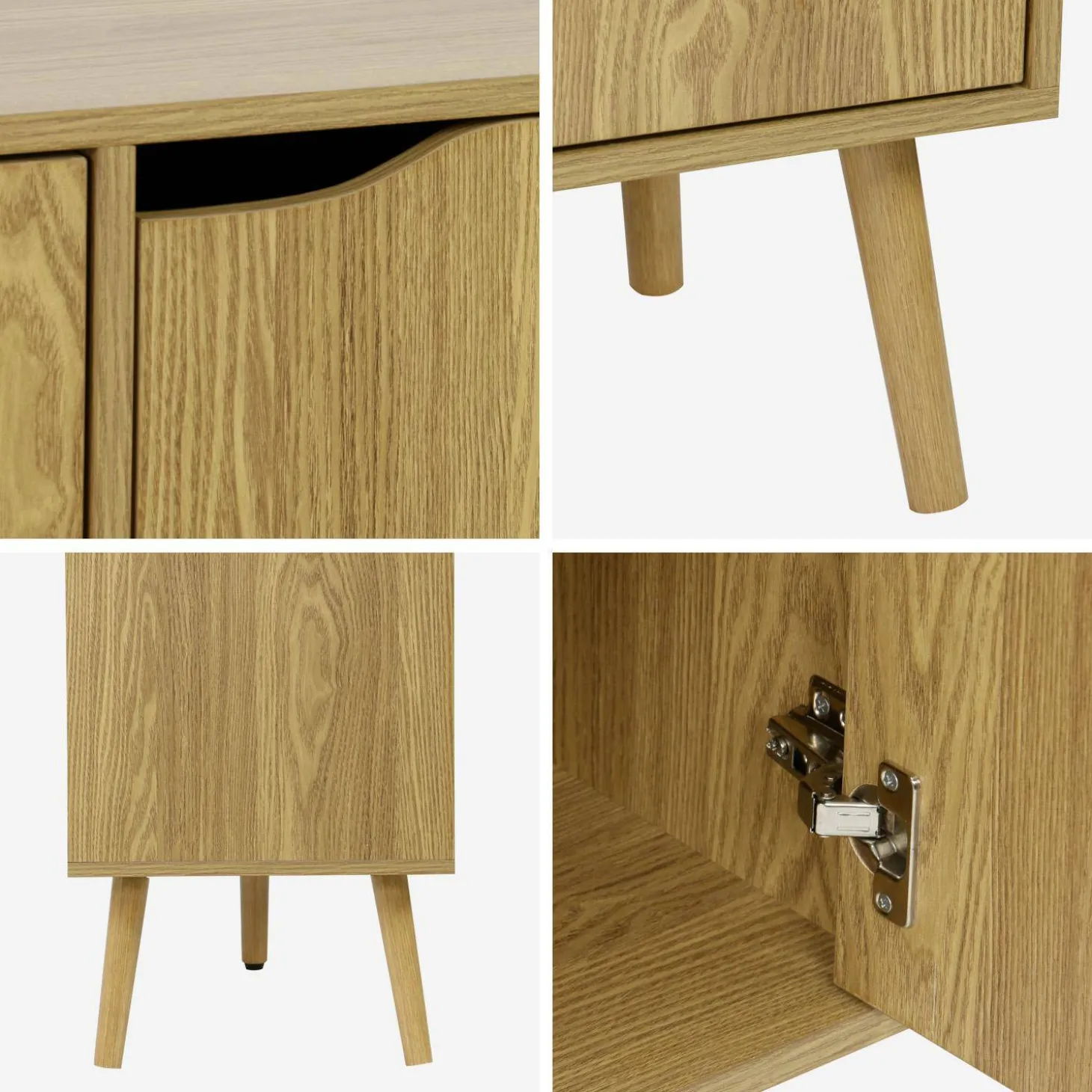 Sideboard 3 Türen und 3 Einlegeböden, 120 cm