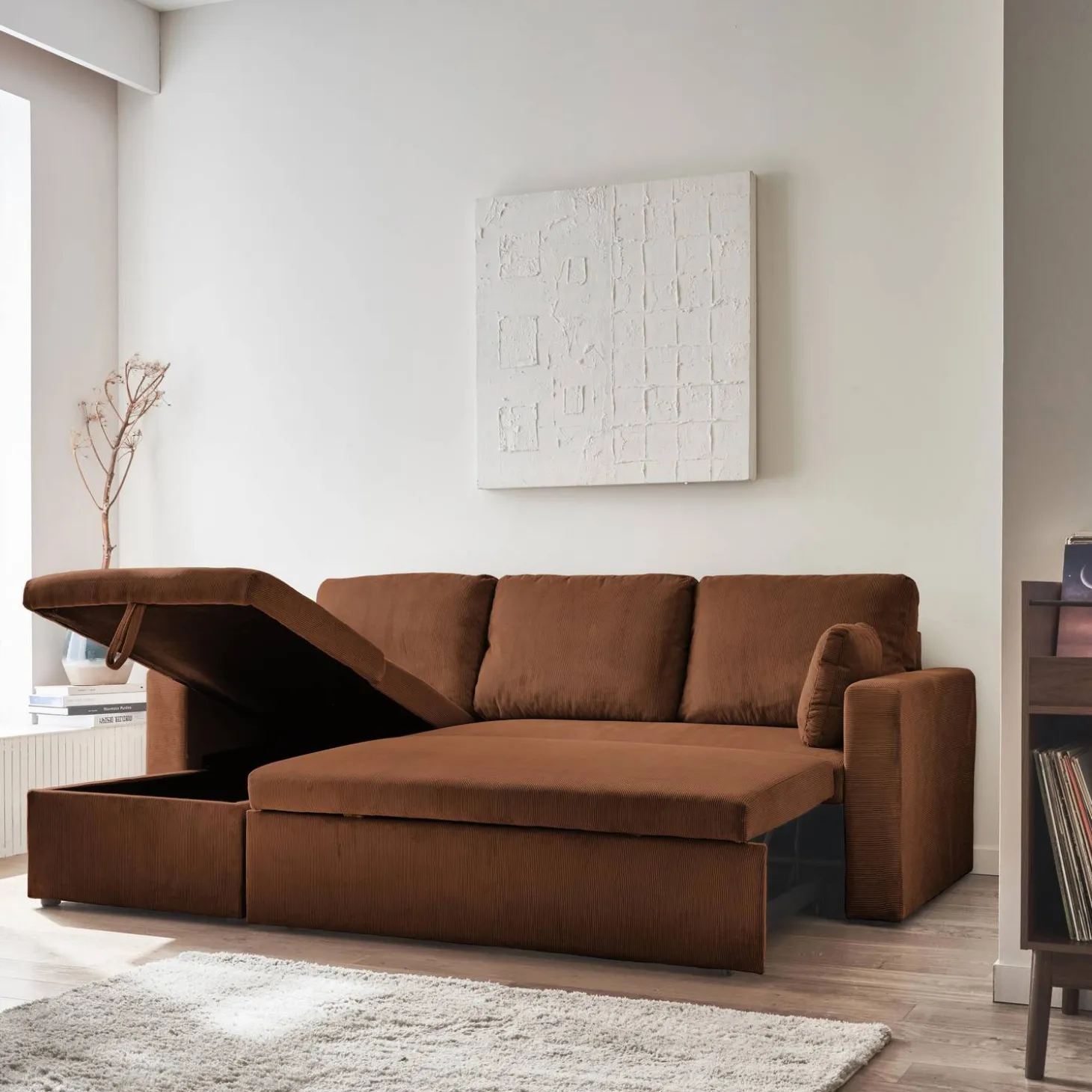 3-Sitzer Ecksofa mit Schlaffunktion
