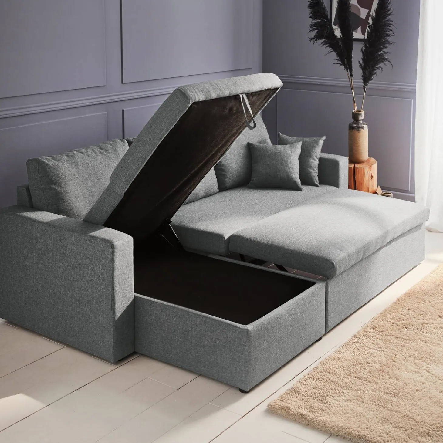 3-Sitzer Ecksofa mit Schlaffunktion