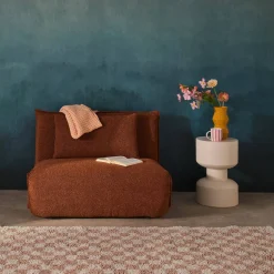 1-Sitzer Schlafsessel mit Bezug aus strukturiertem Bouclé