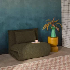 1-Sitzer Schlafsessel mit Bezug aus strukturiertem Bouclé