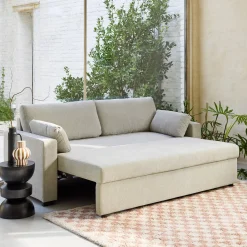 3-Sitzer Schlafsofa Chenille-Bezug