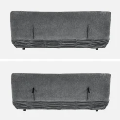 3-Sitzer Schlafsofa mit Chenille-Bezug