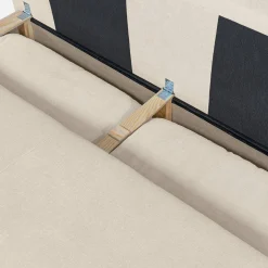 3-Sitzer Schlafsofa mit Chenille-Bezug und Stauraum