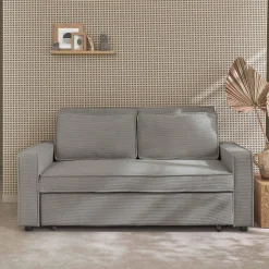 2-Sitzer Schlafsofa mit Cordbezug B 172,5 x T 91,5 x H 88,5cm