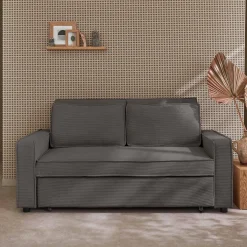 2-Sitzer Schlafsofa mit Cordbezug B 172,5 x T 91,5 x H 88,5cm